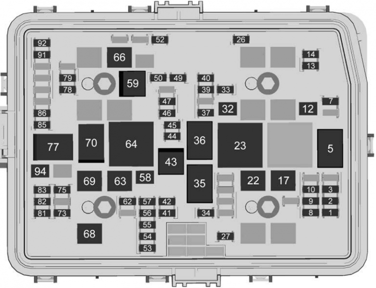 Fuse Box Diagrams Chevrolet Silverado 4500HD, 5500HD, 6500HD (2019-2023 ...