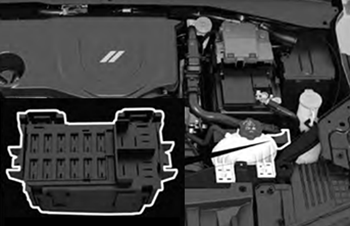 Dodge Hornet (2023-2024): Supplemental Fuse Box Location (Hybrid)
