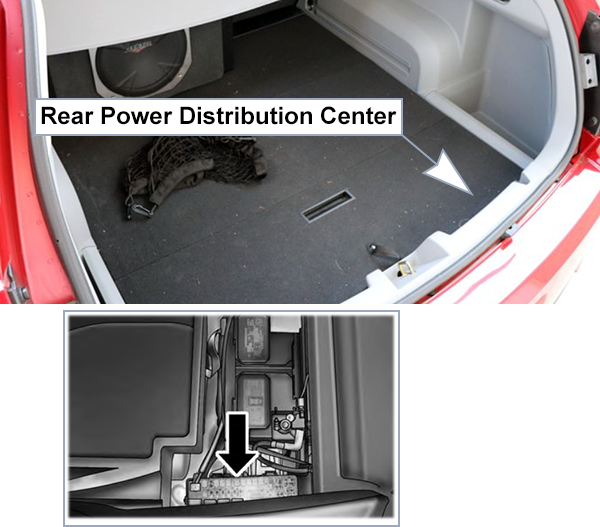 Dodge Magnum (2004-2008): Load compartment fuse box location