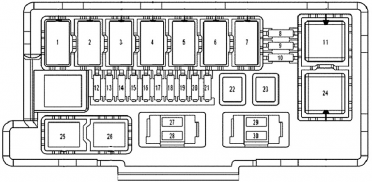 Fuse Box Diagrams Jeep Grand Cherokee (WK; 2008-2010) - Fusesinfo.com