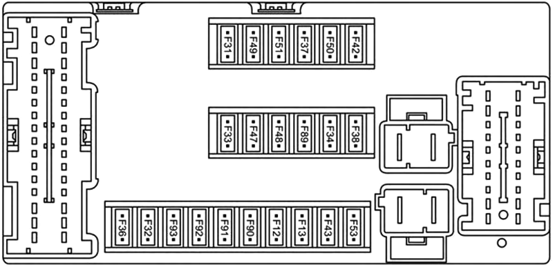 Ram ProMaster (2019): Instrument panel fuse box diagram