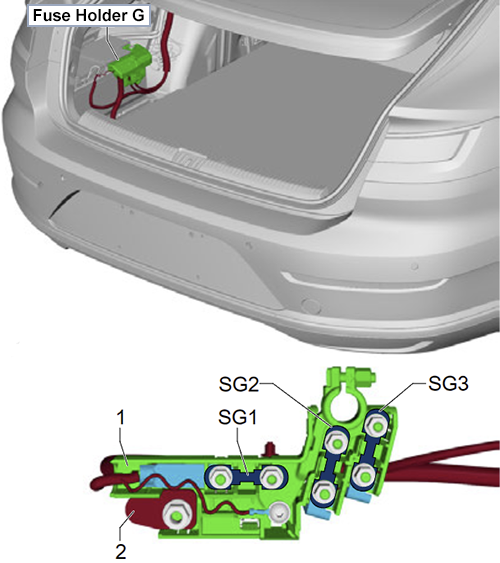 Volkswagen Arteon (2017-2019): Fuse Holder G