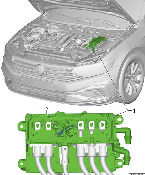 Volkswagen Arteon (2020-2023): High-Voltage System Fuse 3