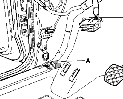 Volkswagen Caddy (2011-2015): Relay in Footwell