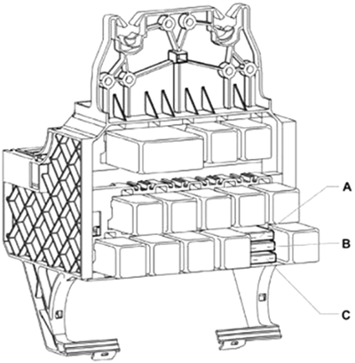 Volkswagen Fox (2004-2008): Relay holder fuses