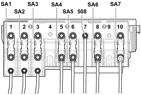 Volkswagen Golf V (2004-2009): Fuse Holder A (High)