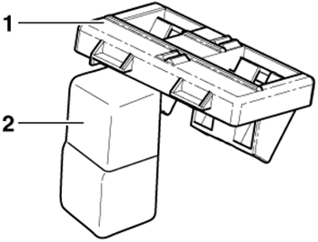 Volkswagen Golf VI (2009-2013): Auxiliary Relay Panel under Electronics Box (ver.1)