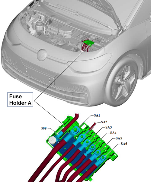 Volkswagen ID.4 / ID.5 (2020-2023): Fuse Holder A