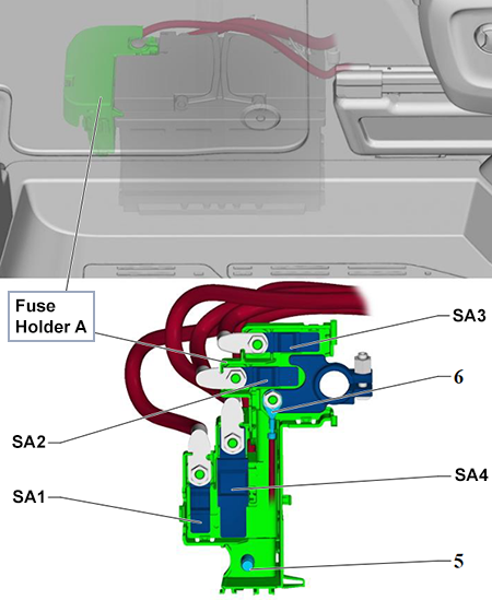 Volkswagen Multivan (T7; 2022-2024): Fuse Holder A