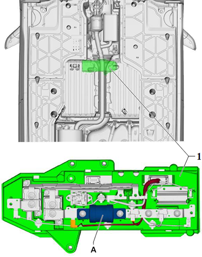 Volkswagen Multivan (T7; 2022-2024): High-voltage system fuse 1