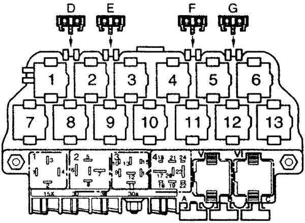 Volkswagen New Beetle (2002-2005): Relay Panel