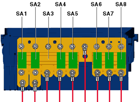 Volkswagen Passat (B7; 2011-2015): Fuse Holder A (ver.1)