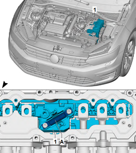 Volkswagen Passat (B8; 2015-2018): Power and control electronics for electric drive