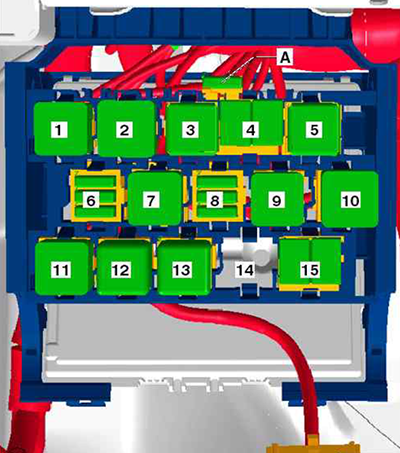 Volkswagen Polo (Mk5; 2009-2011): Relay Panel