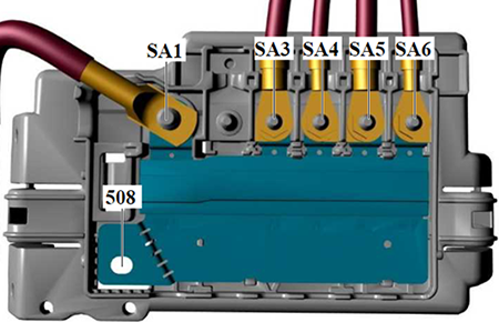 Volkswagen Polo (Mk6; 2018-2021): Fuse Holder A