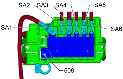 Volkswagen T-Cross (2019-2020): Fuse Holder A