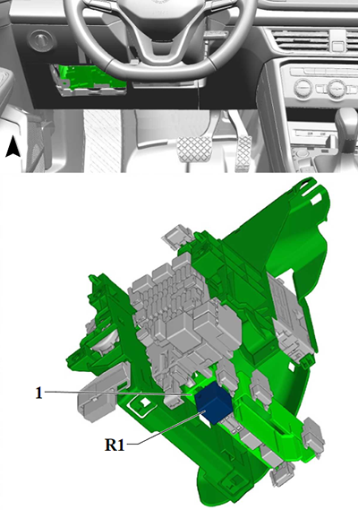 Volkswagen Taos (2019-2023): Remote Start System Relay