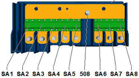 Volkswagen Tiguan (2011-2016): Fuse Holder A