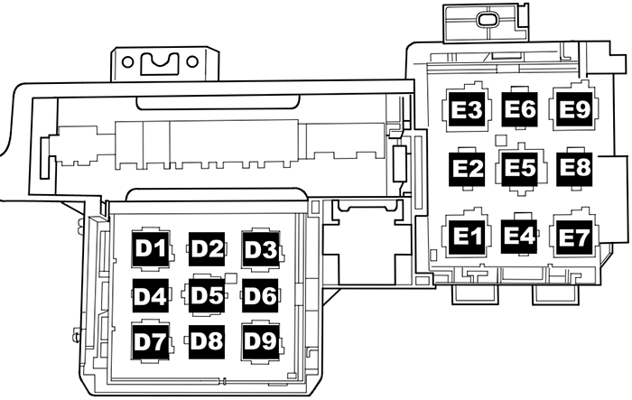 Volkswagen Touareg (2003-2006): Electronics Box (Relay)