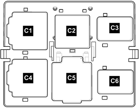 Volkswagen Touran (2003-2006): Relay Holder under E-Box