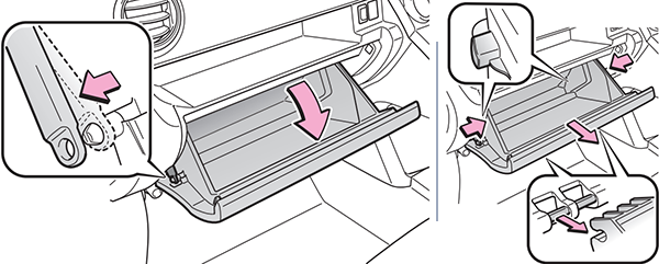 Toyota Rukus (2010-2015): Passenger’s side instrument panel fuses location