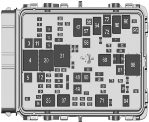 Fuse Box Diagrams Cadillac XT4 (2019-2023) - Fusesinfo.com