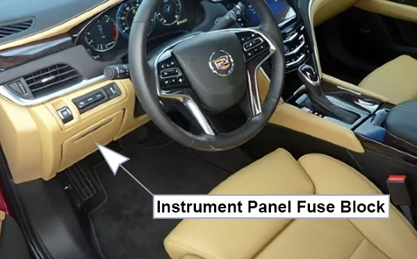 Cadillac XTS (2013-2017): Instrument panel fuse box location