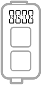 Toyota Paseo (1996-1997): Auxiliary Box Diagram