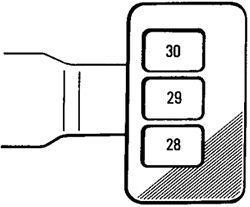Toyota RAV4 (1996): Engine Compartment Fuse Box #2 Diagram