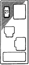 Toyota RAV4 (1996): Instrument Panel Fuse Box #3 Diagram