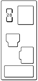 Toyota RAV4 (2000): Instrument panel fuse box #2 diagram
