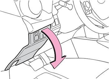 Toyota RAV4 (XA40 US; 2013-2015): Fuses behind the instrument panel (access)