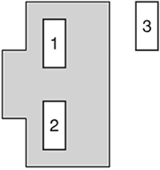 Toyota Sienna (2009-2010): Instrument panel fuse box #2 diagram