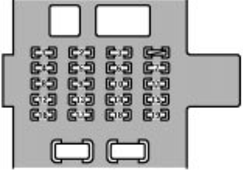 Lexus GS300 & GS430 (2001-2002): Passenger compartment fuse panel #1 diagram