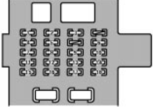 Lexus GS300 & GS430 (2003-2005): Passenger compartment fuse panel #1 diagram