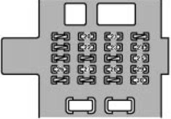 Lexus GS300 & GS430 (2001-2002): Passenger compartment fuse panel #2 diagram