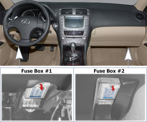 Fuse Box Diagrams Lexus IS250 & IS350 (XE20; 2006-2008) - Fusesinfo.com
