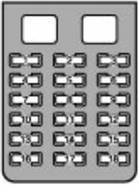 Lexus IS300 (2000-2002): Instrument panel fuse box #1 diagram