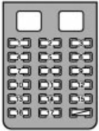 Lexus IS300 (2003-2005): Instrument panel fuse box #1 diagram