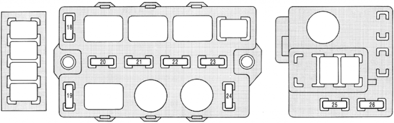 Fuse Box Diagrams Lexus LS400 (XF10; 1990-1994) - Fusesinfo.com