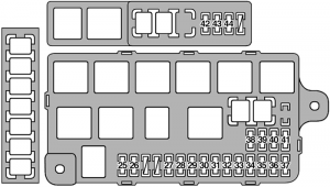Fuse Box Diagrams Lexus LS400 (XF20; 1998-2000) - Fusesinfo.com