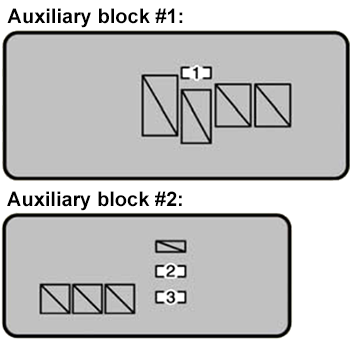 Lexus LS600h (2008-2009): Auxiliary fuse blocks