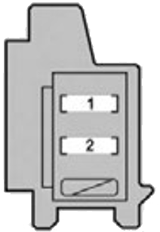 Lexus RX450H (2013-2015): Load compartment fuse box #1 diagram