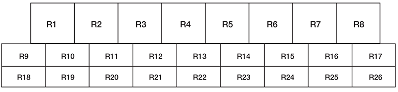 Ford F-650 / 750 (2011): relay box diagram