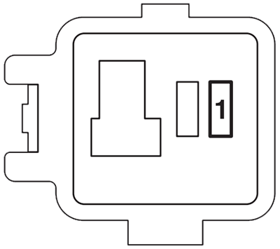 Mitsubishi ASX (GA; 2020-2024): Engine compartment fuse box diagram