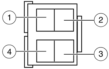 Ford E-150 / E-250 / E-350 / E-450 (2004): Engine Compartment Relay Module diagram