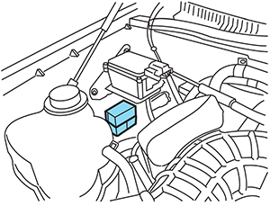 Ford Explorer (U152; 2002-2005): Auxiliary Relay Box location