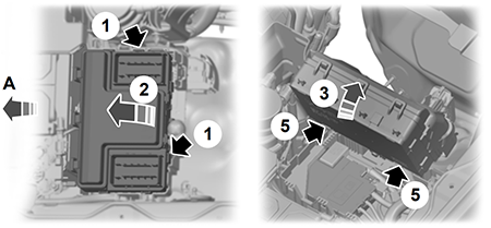 Ford Ranger (2019-2023): Power Distribution Box - Bottom location