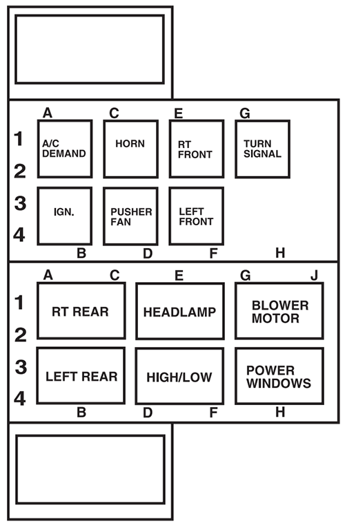 Ford Low Cab Forward (2007): Relays diagram