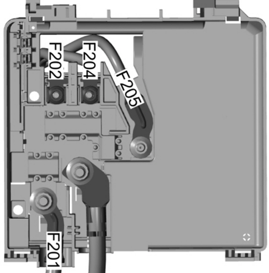 Ford Ka+ (2018-2020): High Current Fuse Box diagram